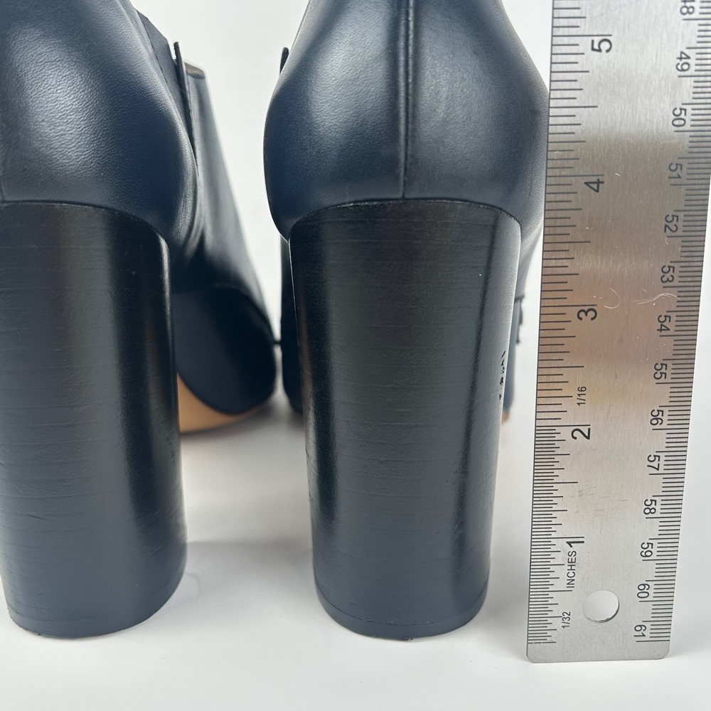 3.1 Phillip Lim Delia Navy Blue Leather Heel Ankle Boots Made In Italy Size 38‎ - Picture 8 of 8